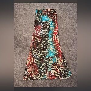 Multicolor Animal Print Women's Skirt